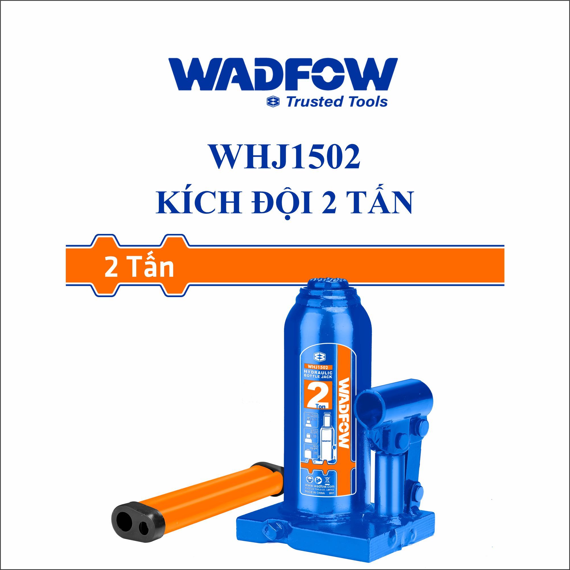  Con đội thủy lực 2 tấn WADFOW WHJ1502 