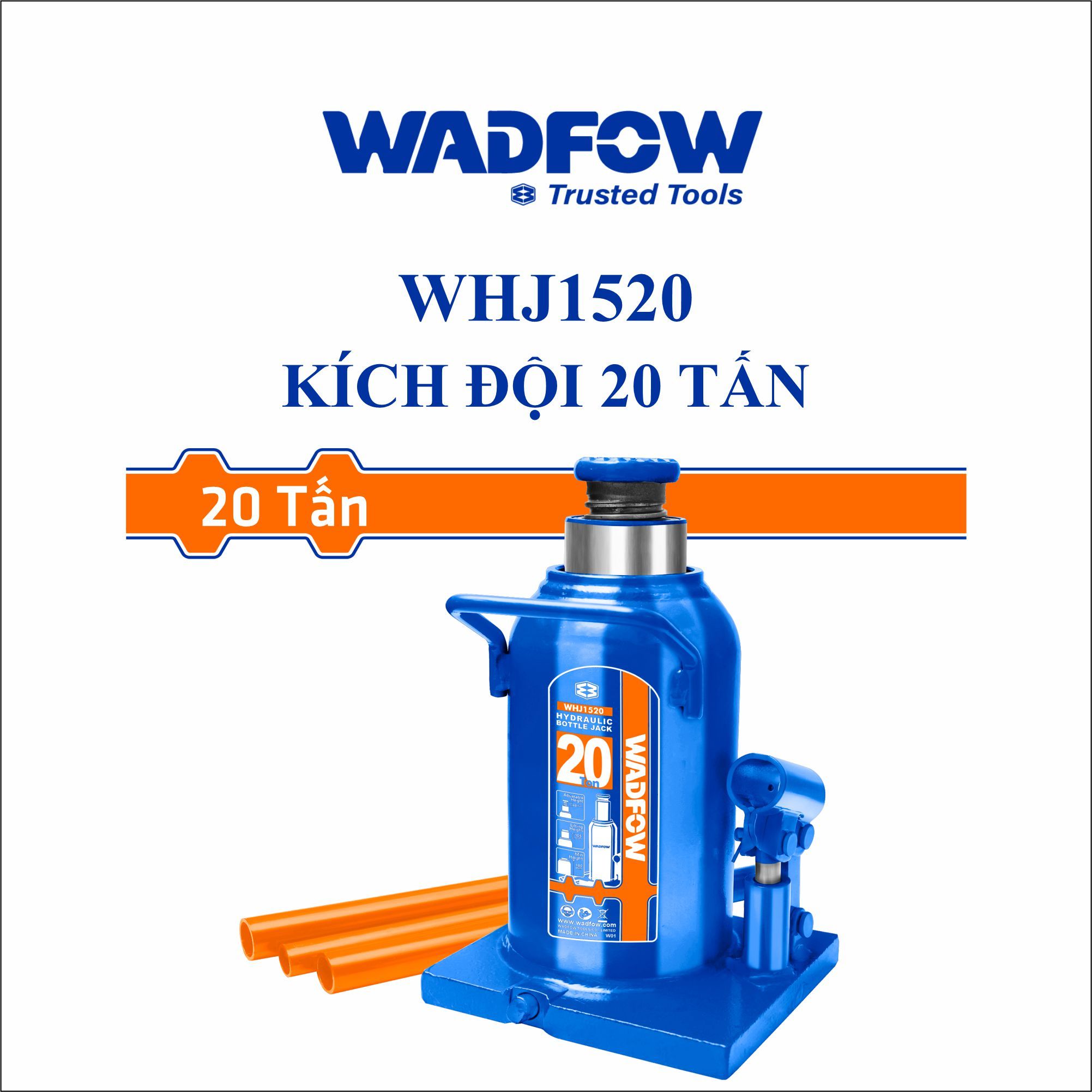  Con đội thủy lực 20 tấn WADFOW WHJ1520 