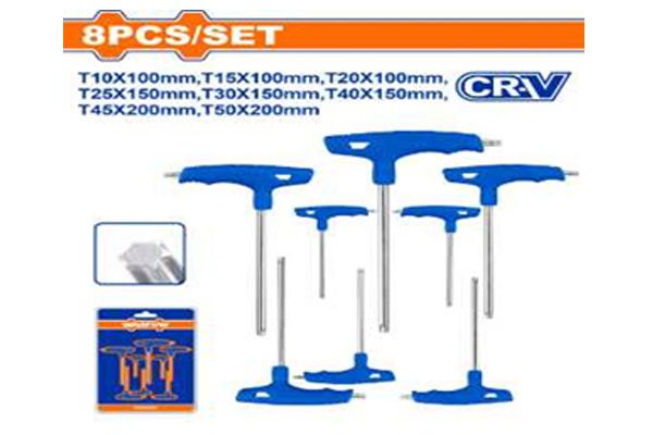 Bộ 8 cờ lê bông sao tay cầm chữ T WADFOW WHK3481