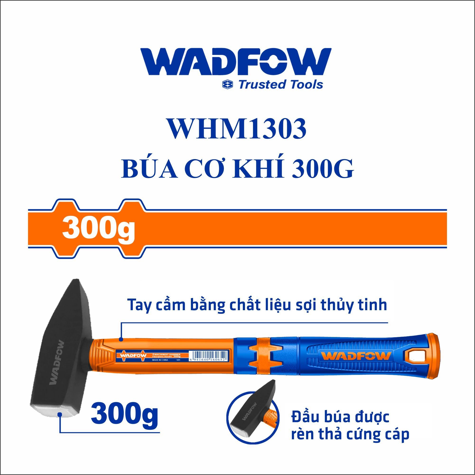  Búa cơ khí 300g WADFOW WHM1303 