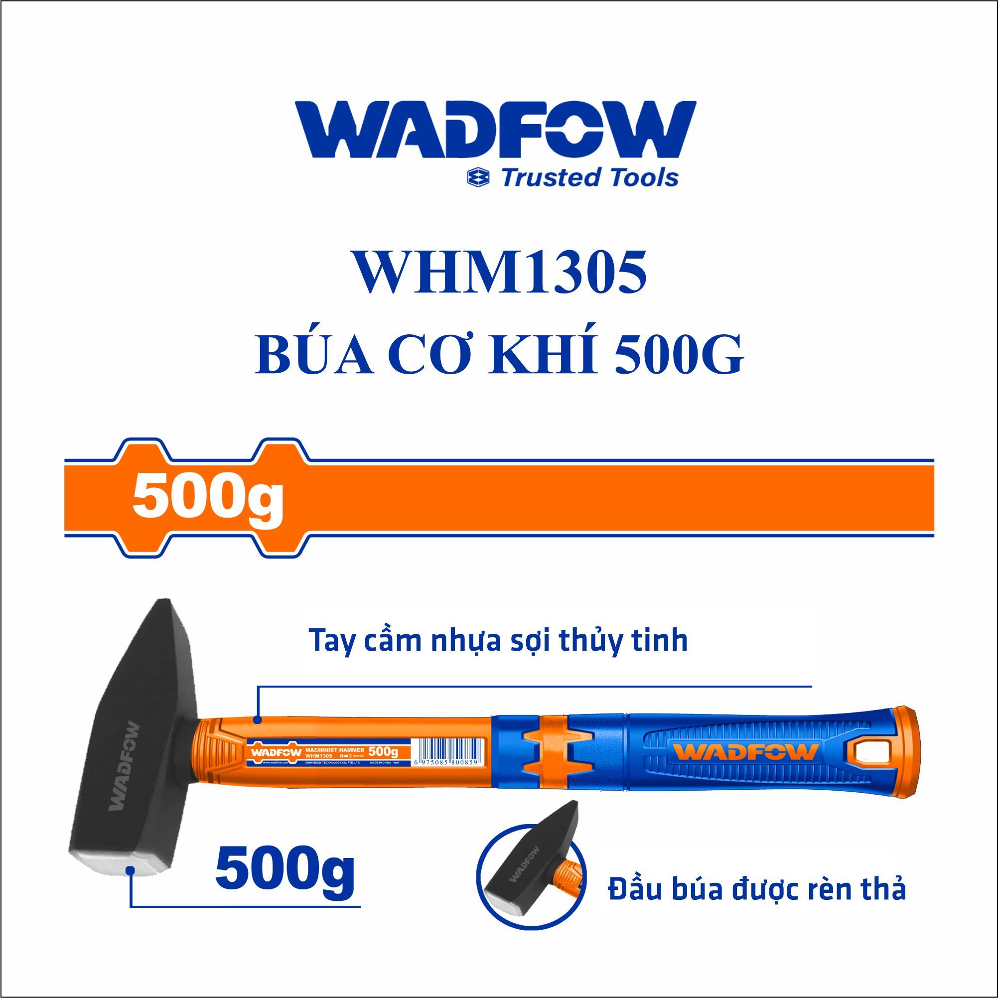  Búa cơ khí 500g WADFOW WHM1305 