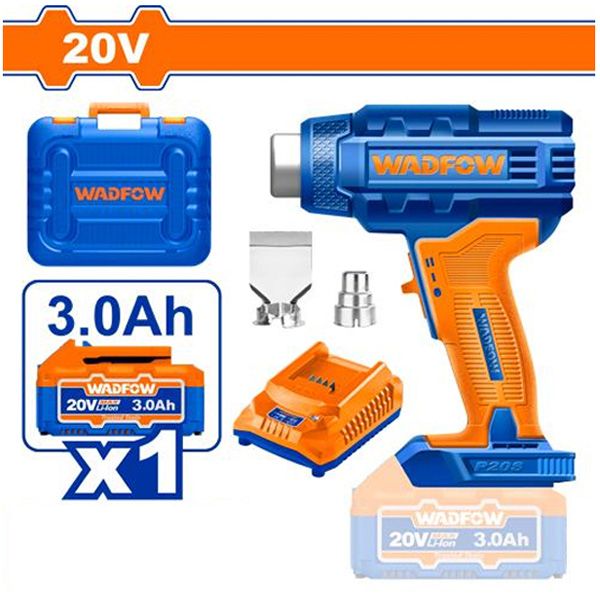 Máy khò hơi nóng dùng pin 20V WADFOW WKH1B01