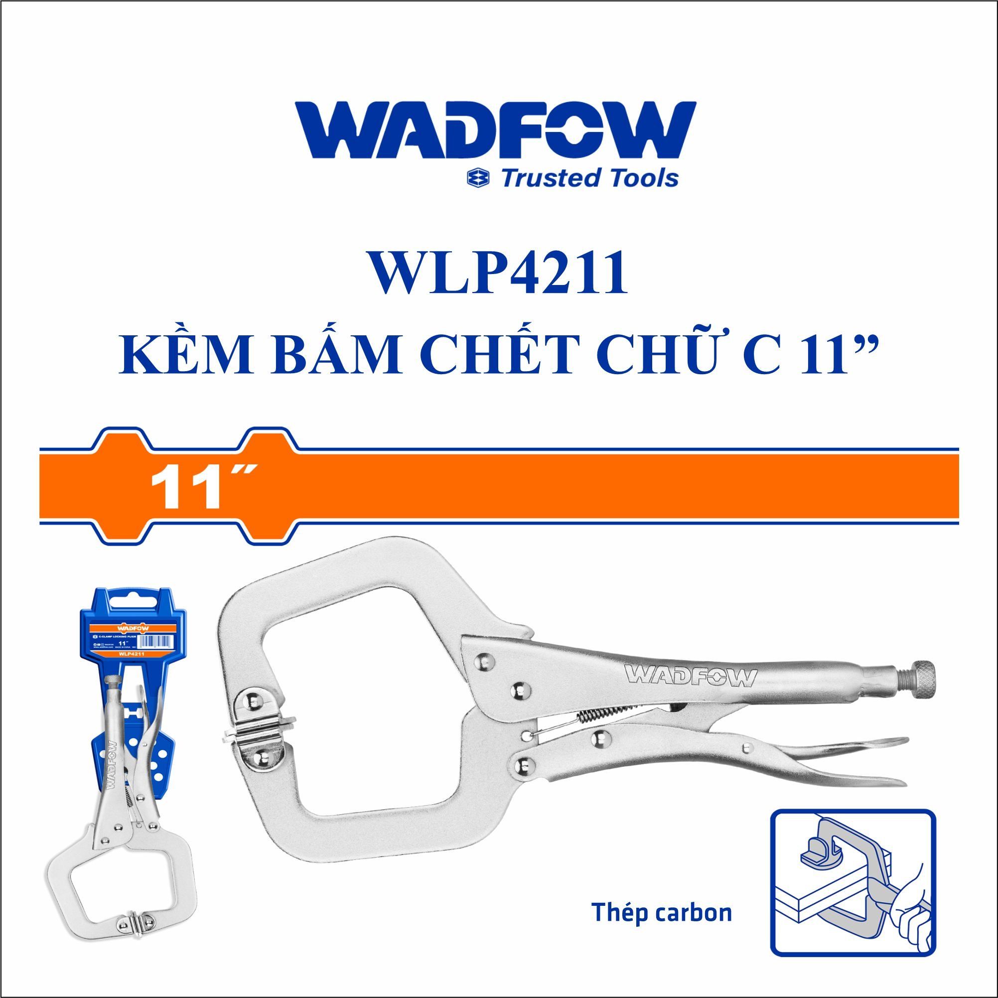  Kìm bấm chết chữ C 11 Inch WADFOW WLP4211 
