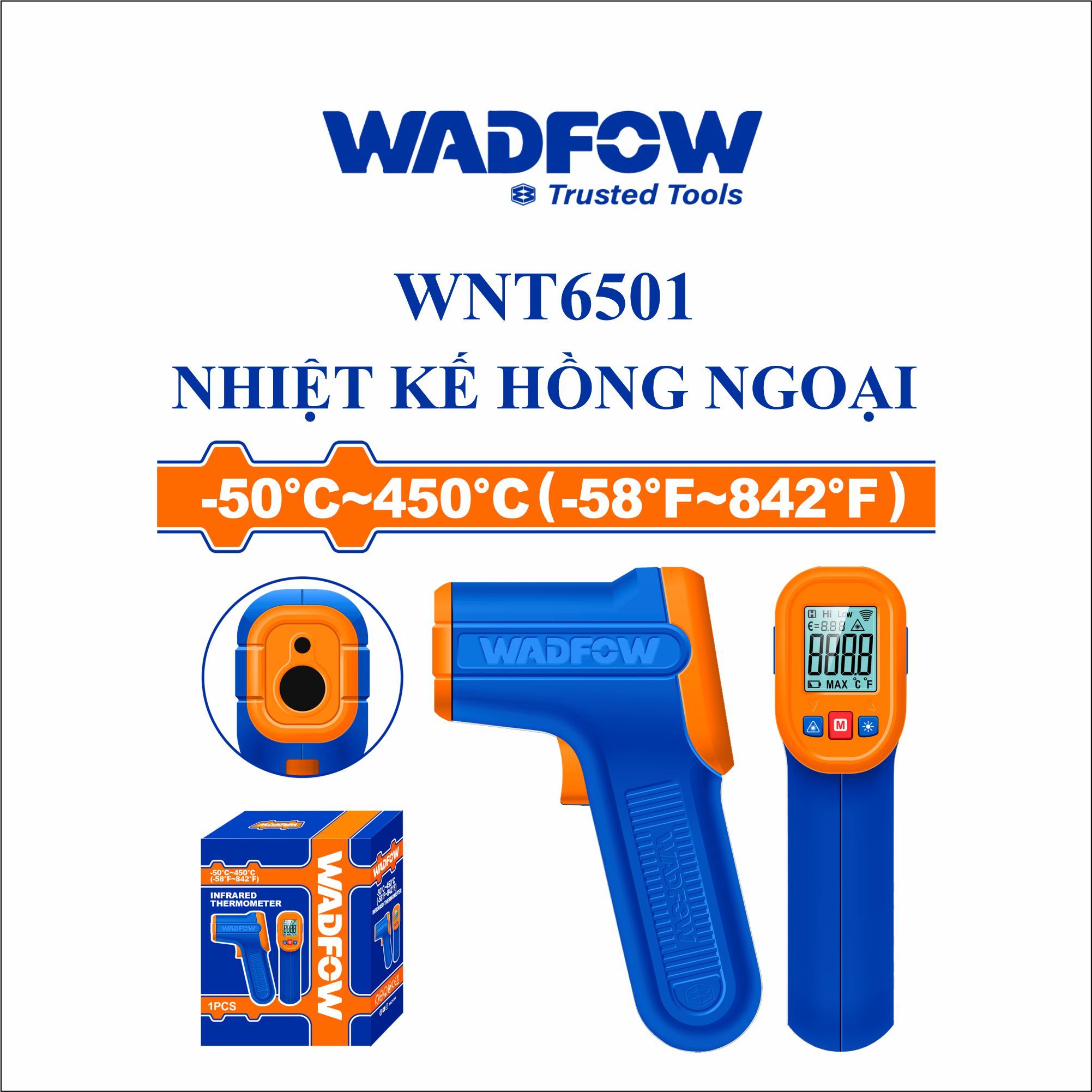  Nhiệt kế hồng ngoại  WADFOW WNT6501 