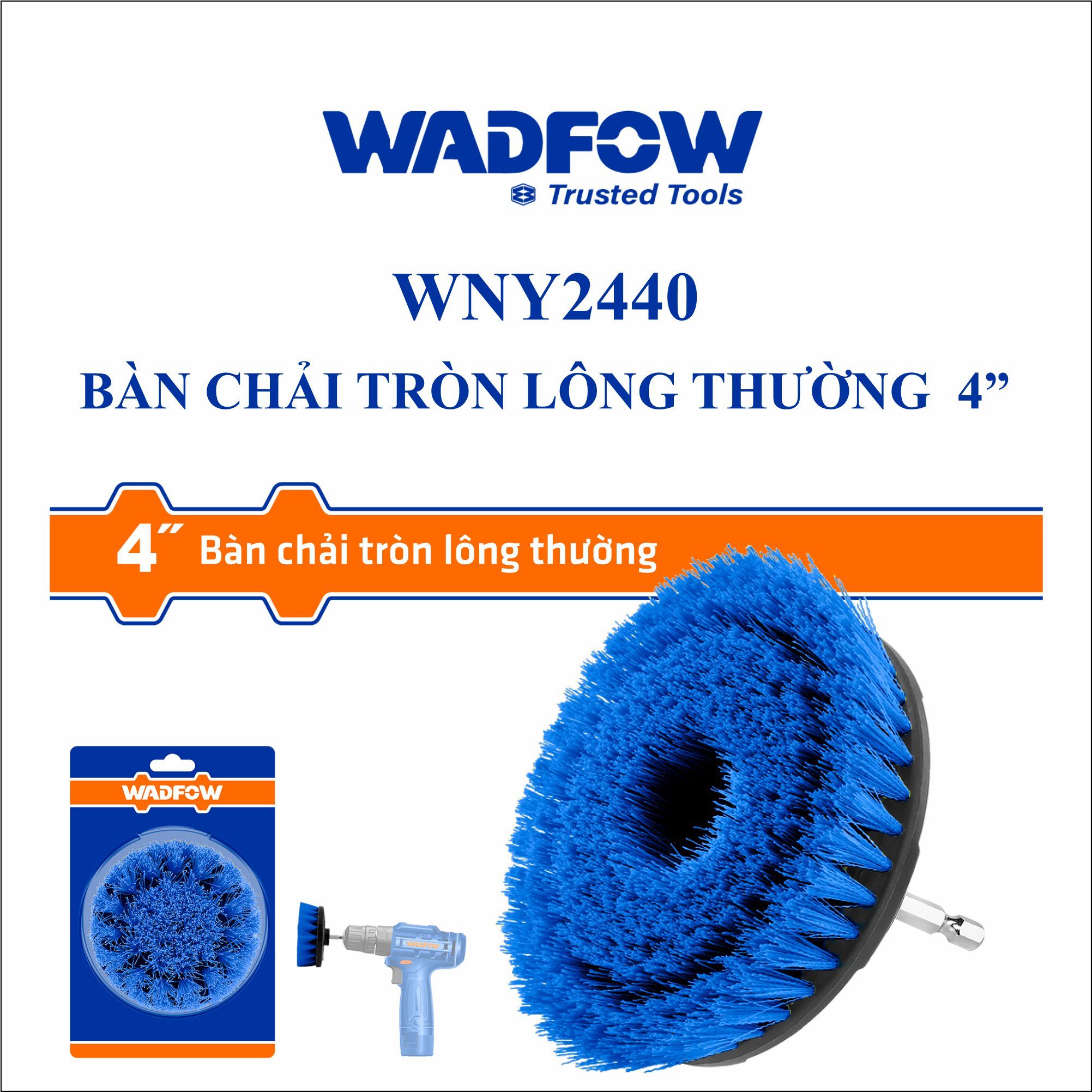  Bàn chải tròn lông thường  4 Inch WADFOW WNY2440 