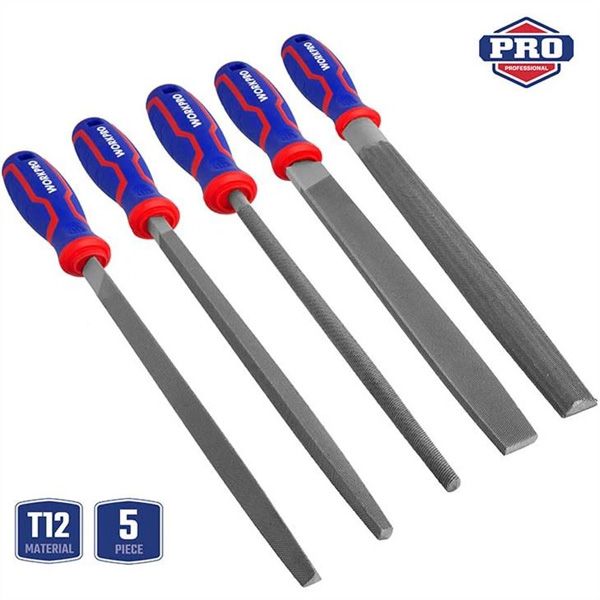 Bộ giũa kim loại 5 chi tiết 8 Inch/ 200mm Workpro WP201701