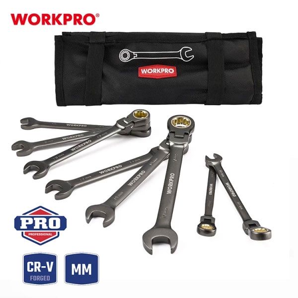  Bộ cờ lê vòng miệng tự động lắc léo 8 cây (9-17) Workpro WP202521 