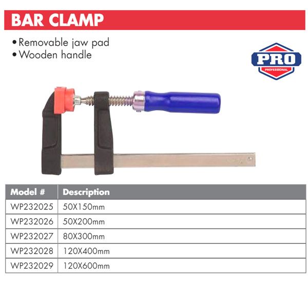 Cảo chữ F 50x200mm Workpro WP232026