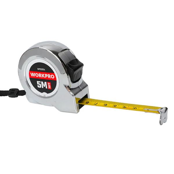 Thước kéo thép mạ crom 5m Workpro WP261014