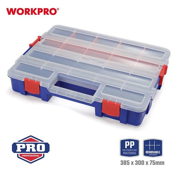 Hộp đựng đồ nghề nhiều ngăn bằng nhựa Workpro WP283007