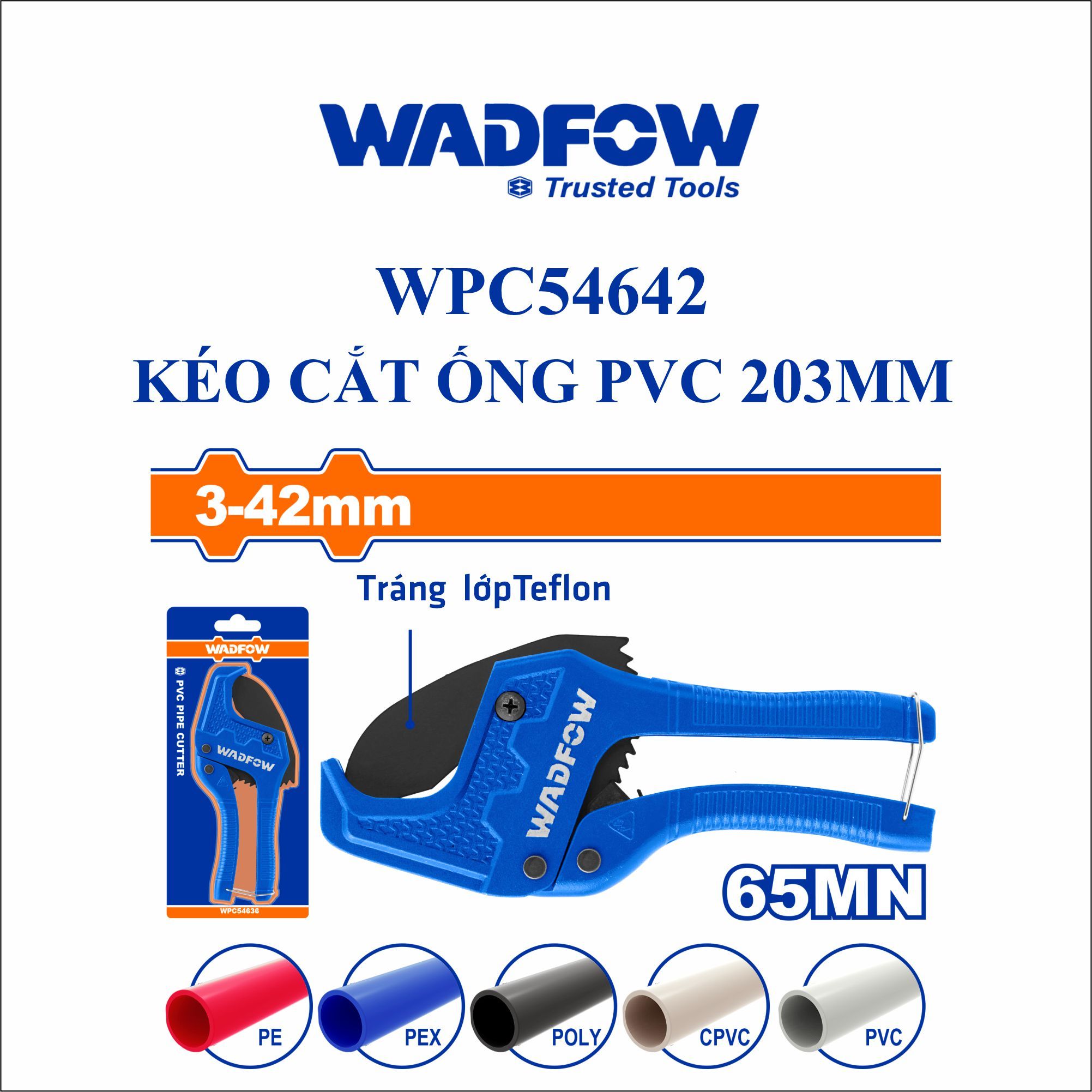  Kéo cắt ống PVC 203mm WADFOW WPC54642 