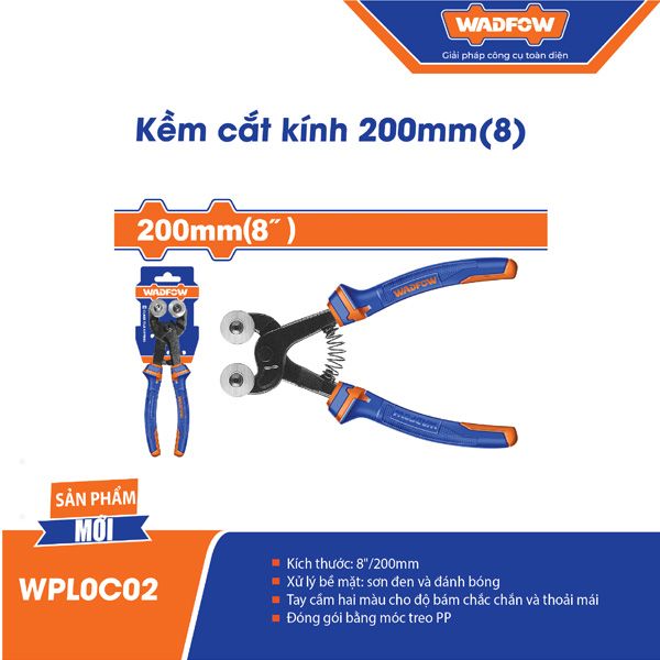 Kìm cắt kính đầu 2 bánh xe 8 inch/ 200mm WADFOW WPL0C02