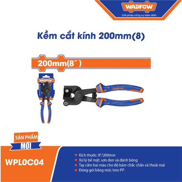 Kìm cắt kính đầu kẹp 8 inch/ 200mm WADFOW WPL0C04
