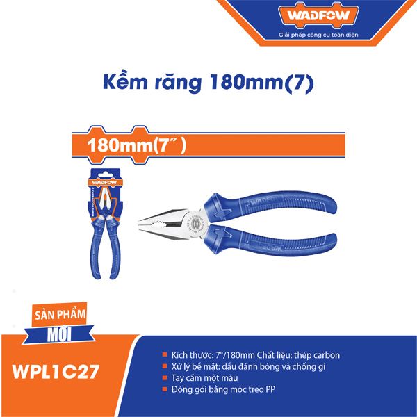 Kìm răng 180mm WADFOW WPL1C27