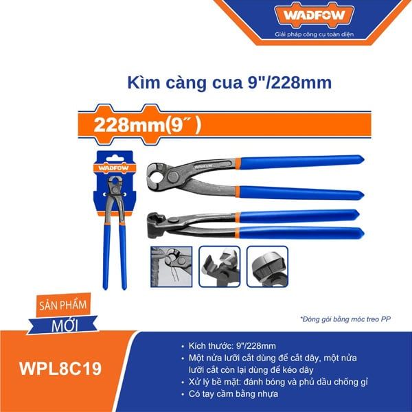 Kìm càng cua 9 inch/228mm WADFOW WPL8C19