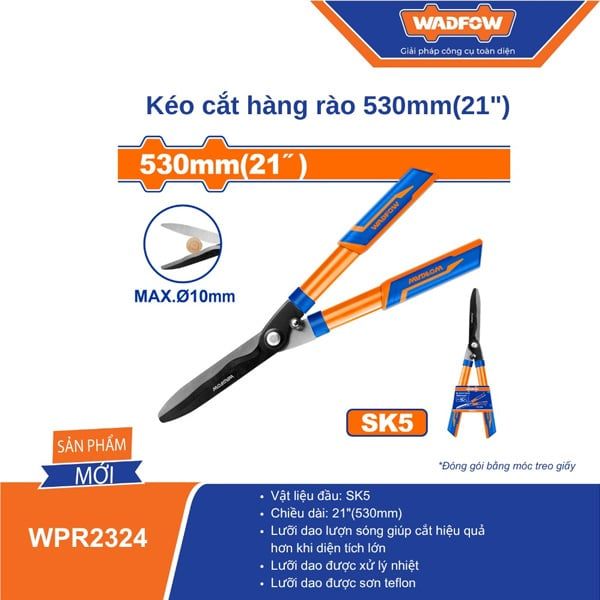 Kéo cắt hàng rào 21 inch/530mm WADFOW WPR2324