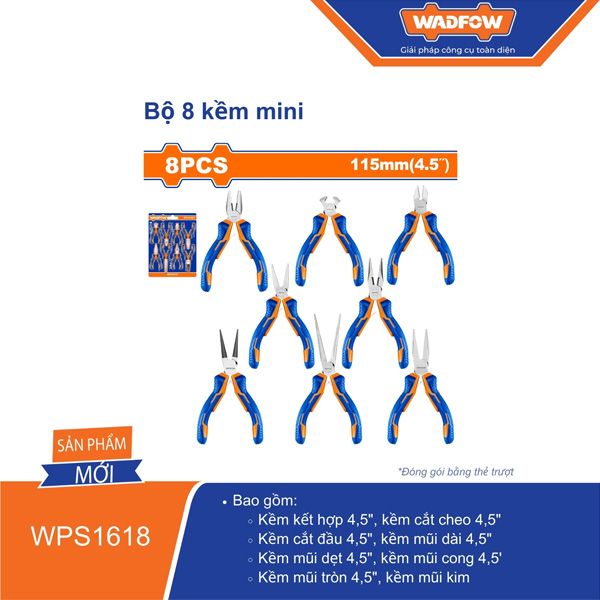 Bộ 8 kìm mini WADFOW WPS1618