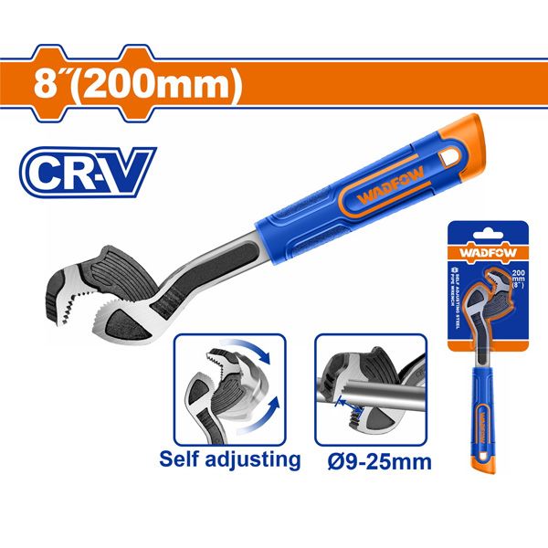 Cờ lê mở ống thép tự điều chỉnh 8 inch WADFOW WPW0A08