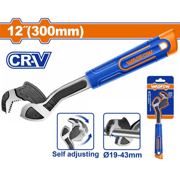 Cờ lê mở ống thép tự điều chỉnh 12 inch WADFOW WPW0A12