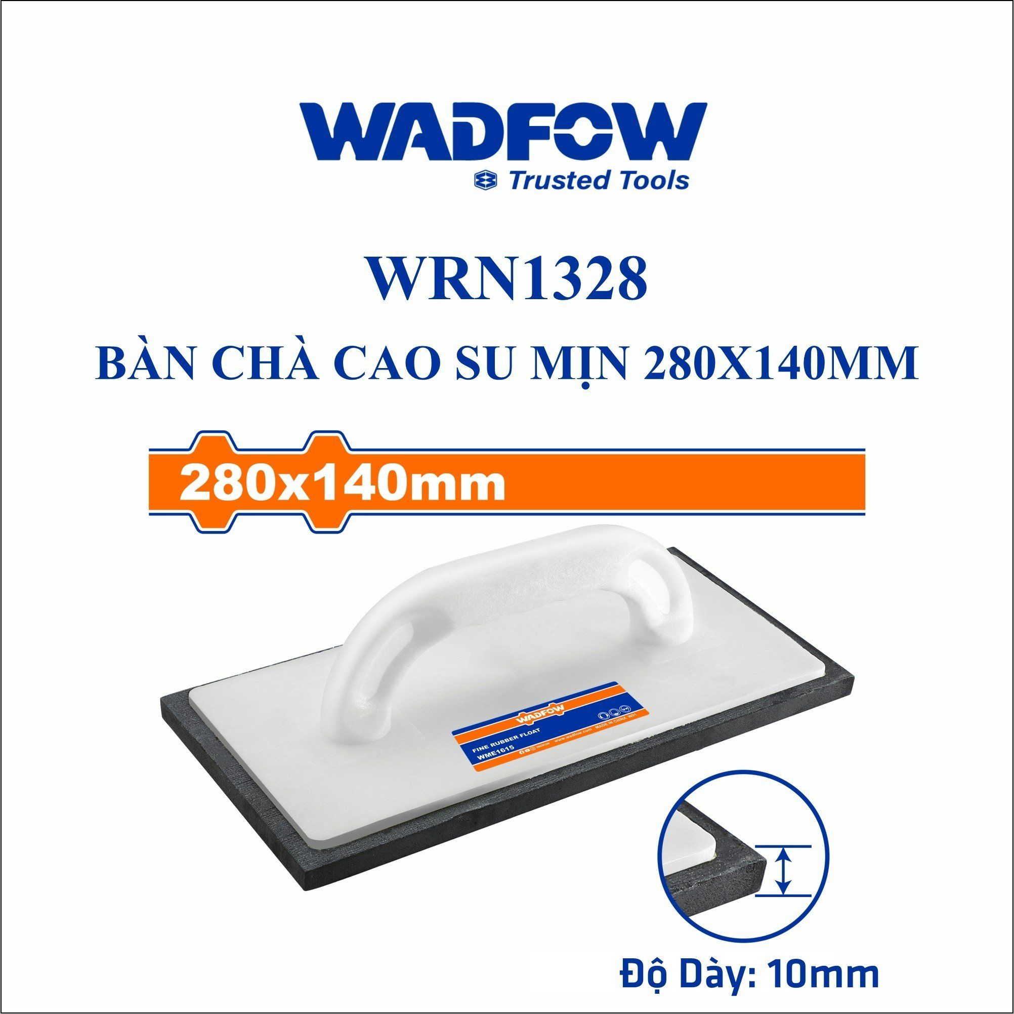  Bàn chà cao su mịn 280x140mm WADFOW WRN1328 