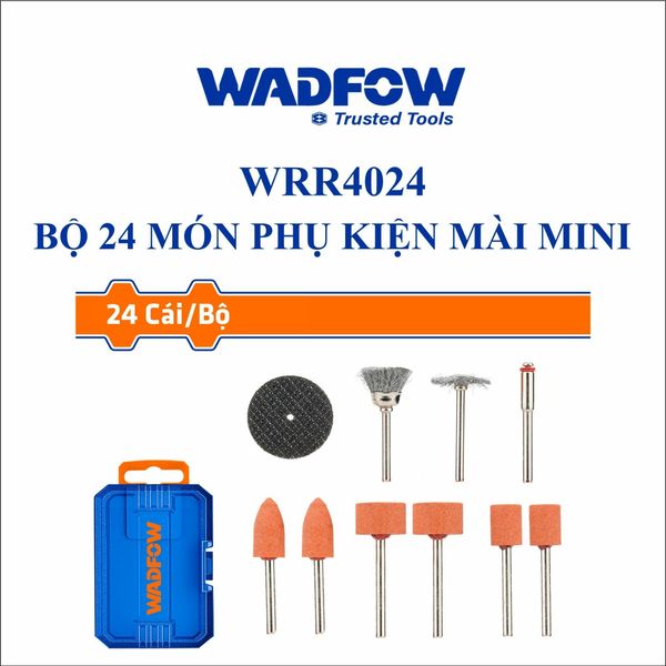 Bộ 24 món phụ kiện mài mini WADFOW WRR4024