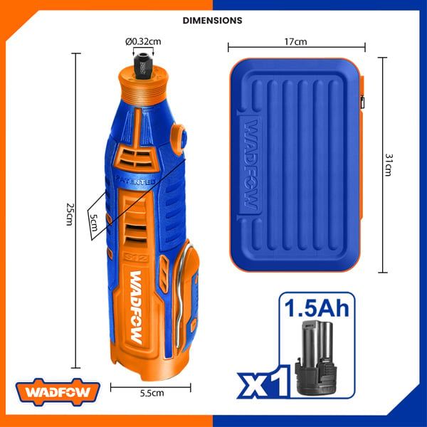 Máy mài khuôn dùng pin 12V WADFOW WRY1M121