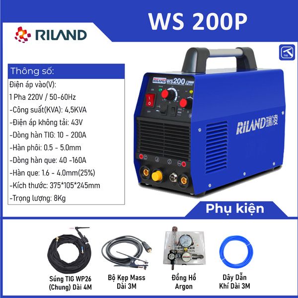 Máy hàn TIG Riland WS 200P