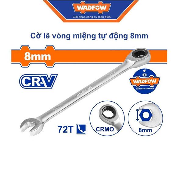 Cờ lê vòng miệng tự động 8mm WADFOW WSA5108