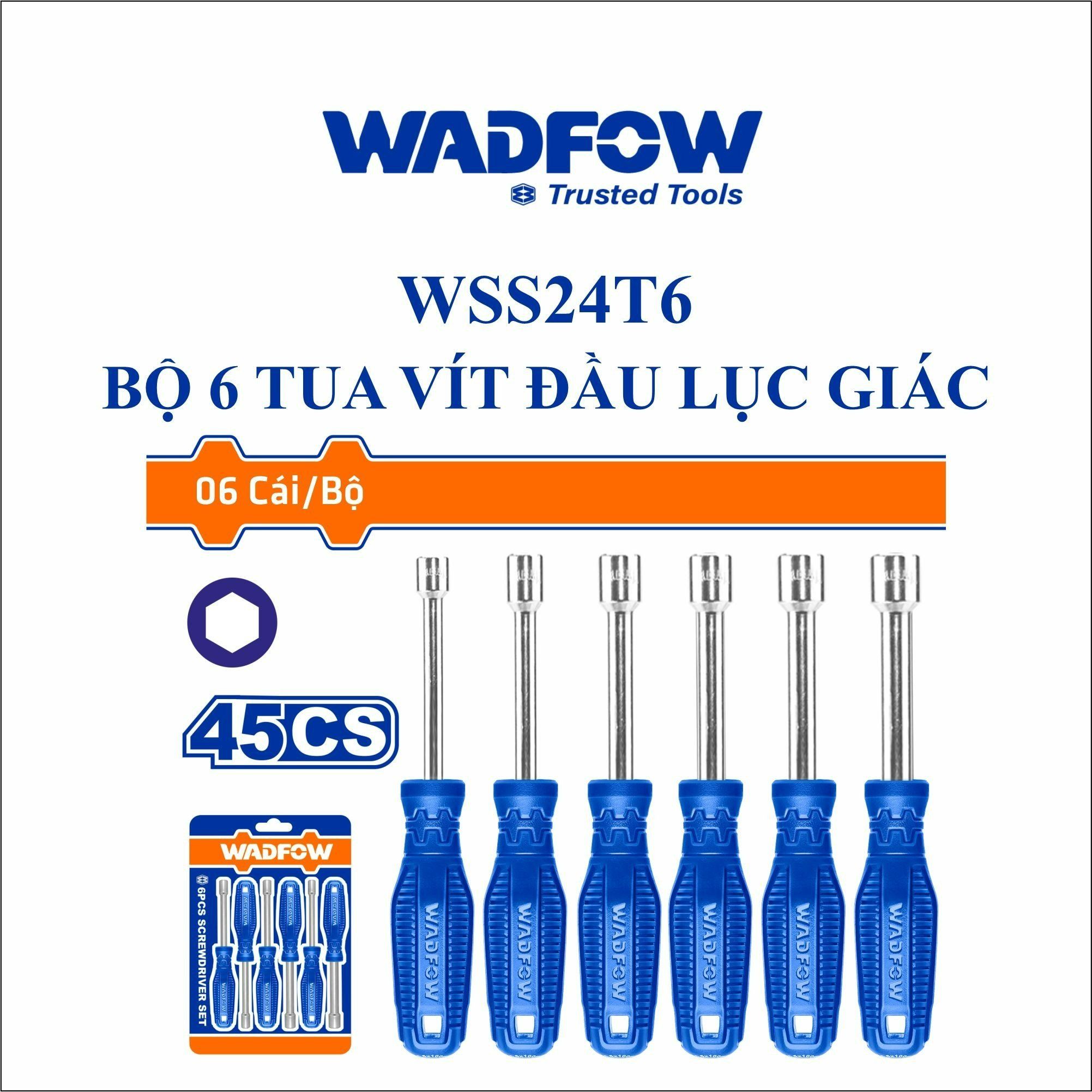  Bộ 6 tua vít đầu lục giác WADFOW WSS24T6 