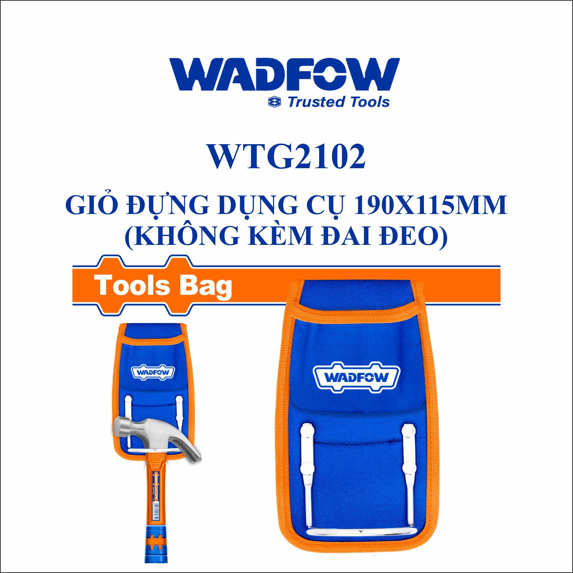  Giỏ đựng dụng cụ 190x115mm (không kèm đai đeo) WADFOW WTG2102 