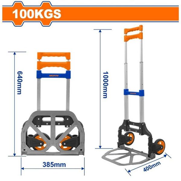 Xe đẩy tay có thể gập lại 100kg WADFOW WWB8A10