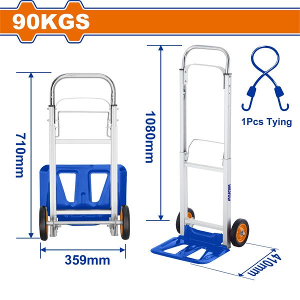 Xe đẩy tay có thể gập lại 90kg WADFOW WWB9A09