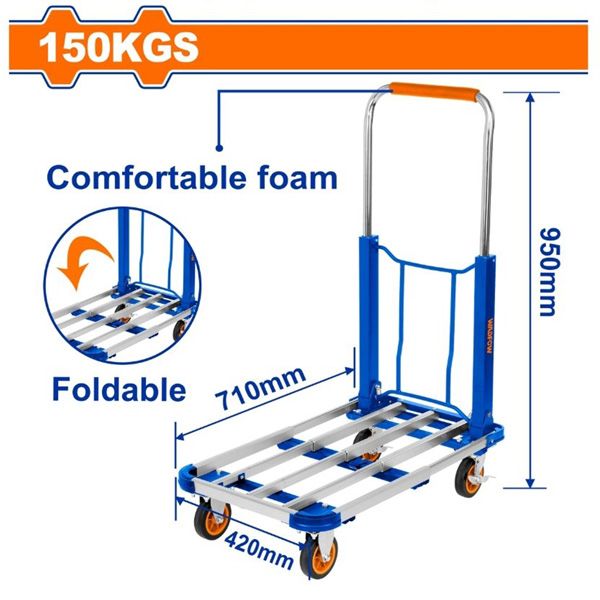 Xe đẩy tay có thể gập lại 150kg WADFOW WWB9A15