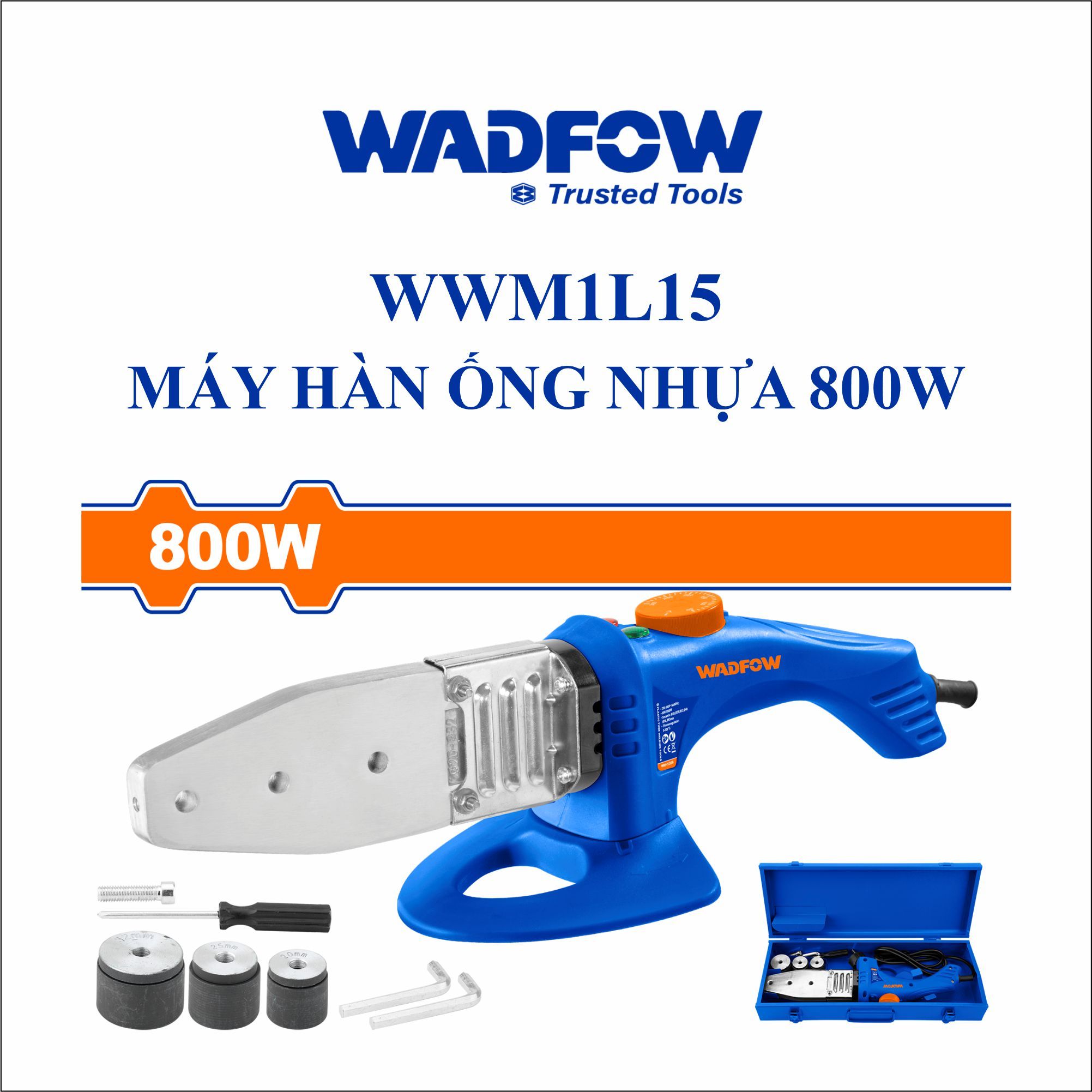  Máy hàn ống nhựa 800W WADFOW WWM1L15 