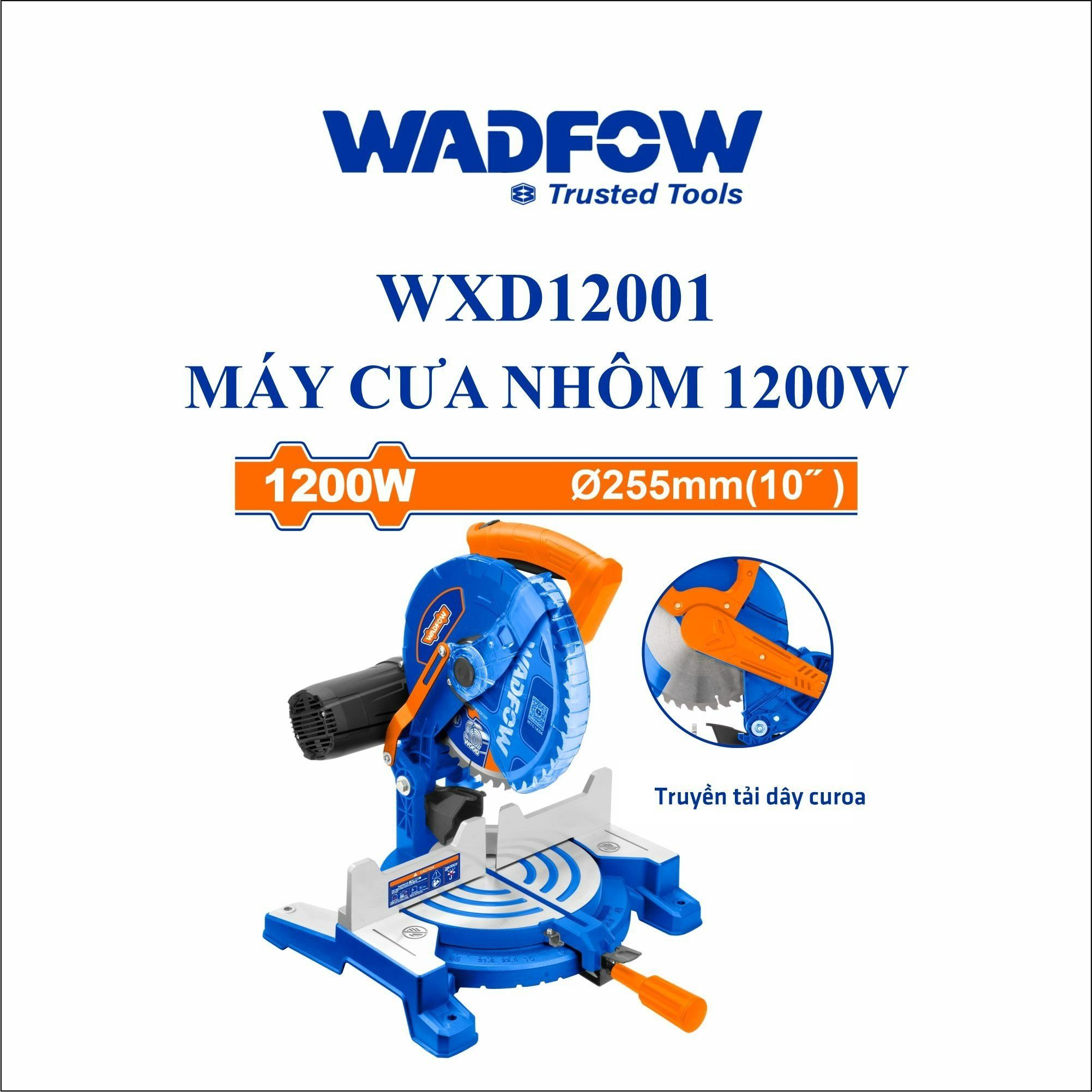  Máy cưa nhôm 1200W WADFOW WXD12001 