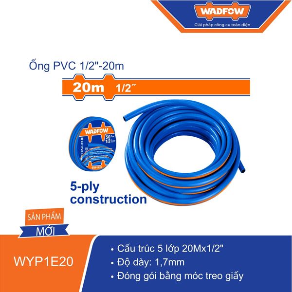 Ống PVC 1/2 inch dài 20m WADFOW WYP1E20