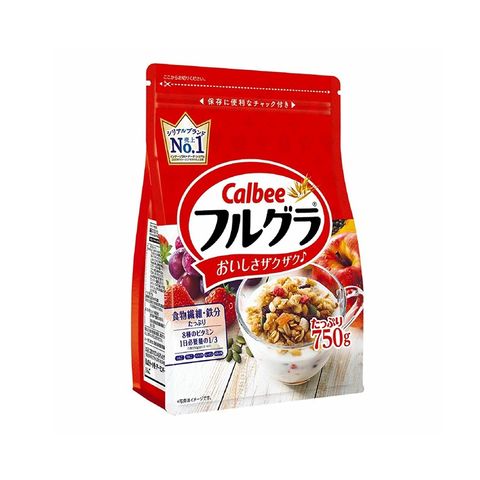 Ngũ cốc Calbee đỏ yến mạch Nhật Bản 750G