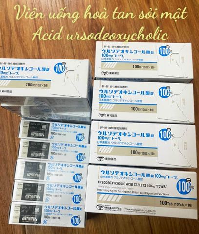 Trị Sỏi Mật Acid Ursodeoxycholic Nhật Bản | Hộp 100 Viên