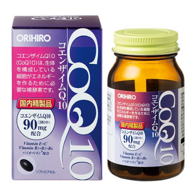 Viên Uống Orihiro Coenzyme Q10 Hỗ Trợ Tim Mạch Nhật Bản | Hộp 90 Viên