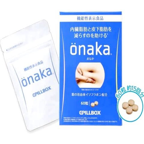 Viên uống giảm mỡ bụng Onaka Pillbox Nhật Bản - 60 viên