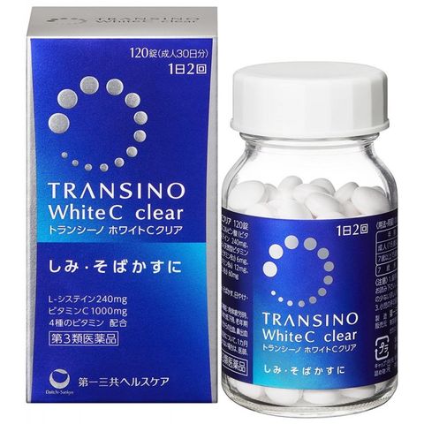 Viên Uống Transino White C Clear Nhật Bản trắng da trị nám  - 120 viên