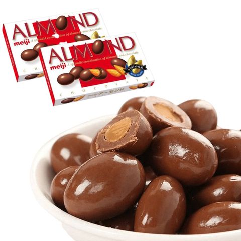 Kẹo Chocolate hạnh nhân Meiji Almond - 88g