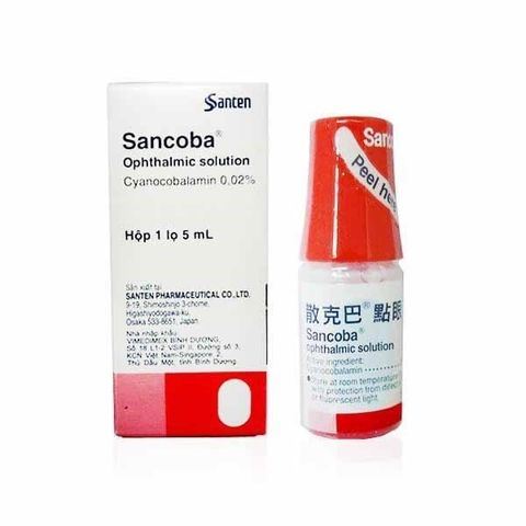 Thuốc nhỏ mắt Sancoba Nhật Bản - Giảm mỏi mắt, dưỡng mắt, chống cận thị