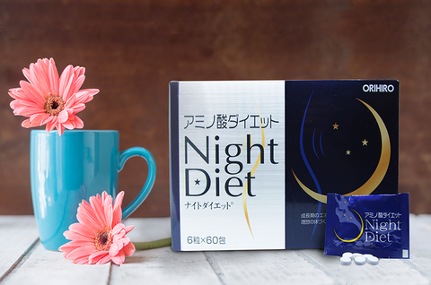 Viên Uống Giảm Cân Night Diet Orihiro Hỗ Trợ Cải Thiện Vóc Dáng | Hộp 60 Túi x 6 Viên
