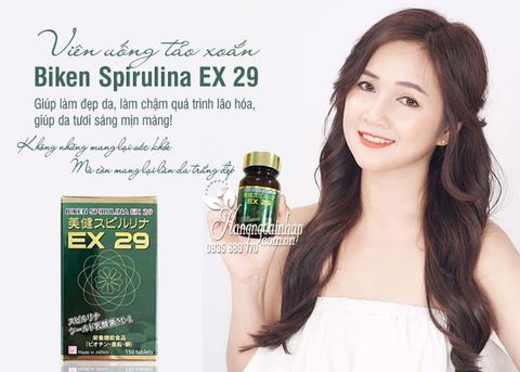 Viên uống tảo xoắn -  Biken Spirulina EX 29 - hộp 150 viên