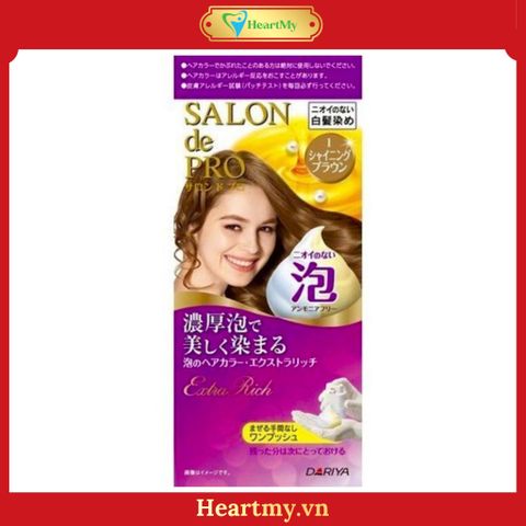 Thuốc Nhuộm Tóc Salon DE Pro Nhật Bản Màu Số 4P Dạng Bọt