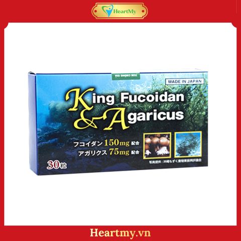 Viên Uống King Fucoidan & Agaricus Hỗ Trợ Điều Trị Ung Thư Hộp 30 Viên