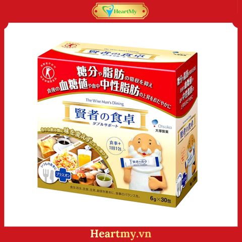 Bột Uống Giảm Hấp Thụ Đường Và Chất Béo Sau Ăn The Wise Man's Dining | Hộp 30 Gói x 6g