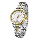 ĐỒNG HỒ TOPHILL TE058L.S6238 Nữ Máy automatic Dây thép 316L Kính sapphire 5ATM