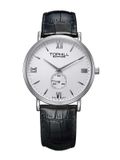 ĐỒNG HỒ TOPHILL TA021G.PB1297 Nam dây da máy Quartz kính Sapphire Size 39mm 3ATM